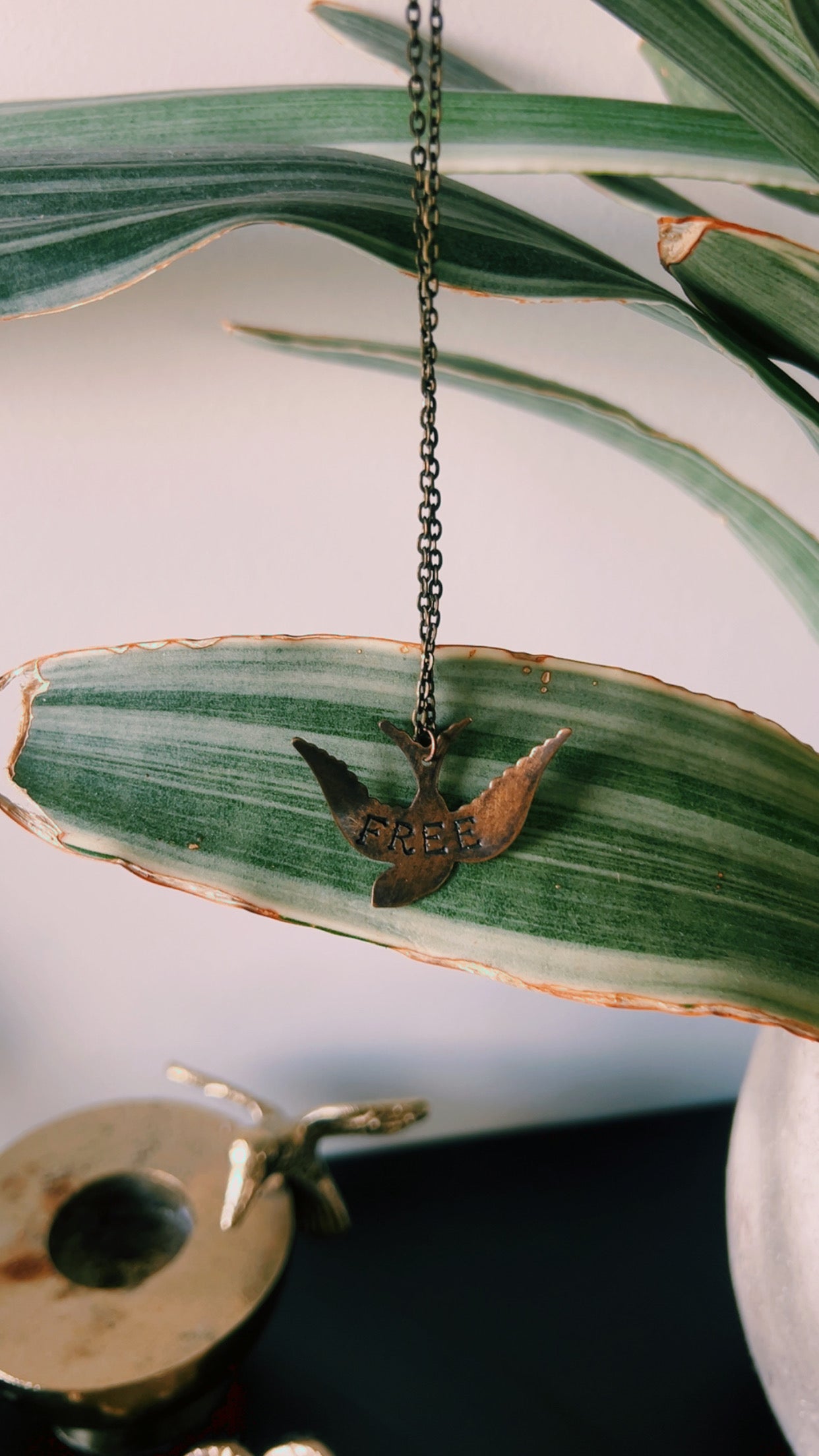 Free Bird Necklace - Poetry inspired Necklace