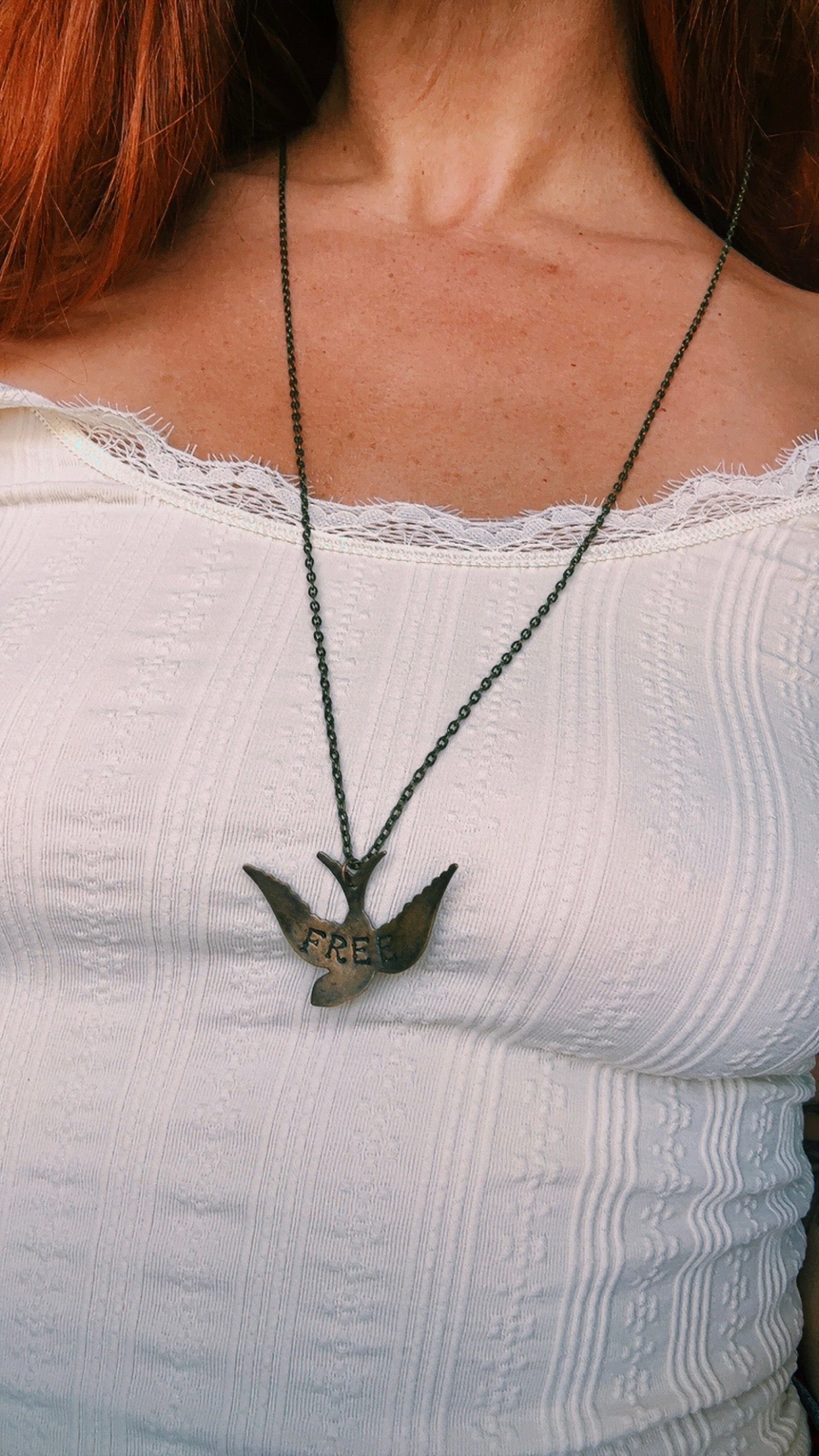 Free Bird Necklace - Poetry inspired Necklace